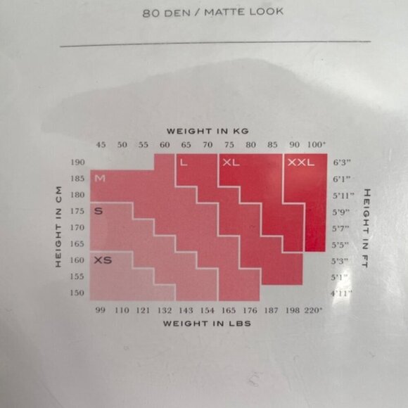 Wolford Red Poison Dart Opaque Tights Pantyhose - XS, BNIP - Picture 4 of 5